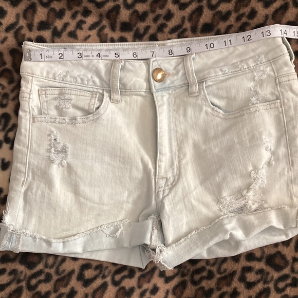 2 for $30 AMERICAN EAGLE Shorts Women’s Size 6 AEO Denim Shorts Hi Rise Shortie - Picture 11 of 13